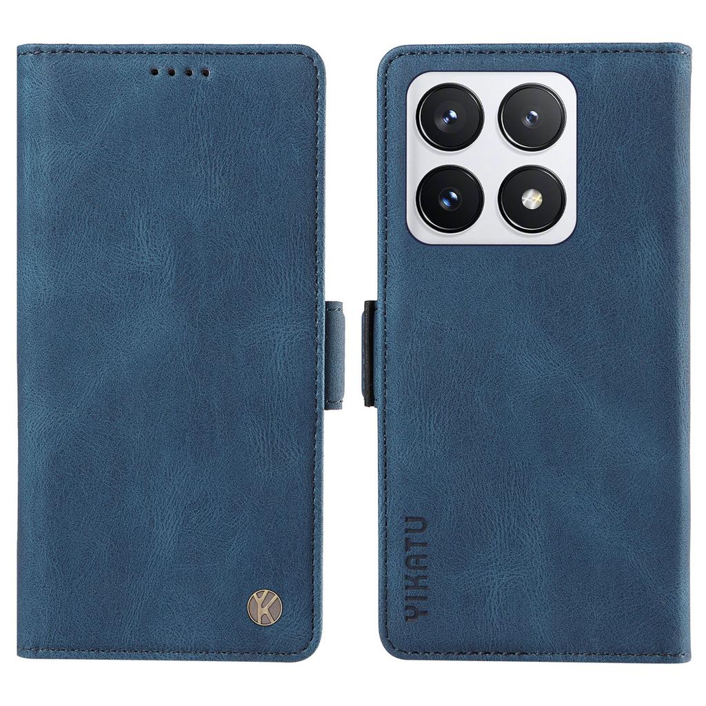 YIKATU YK-005 For Xiaomi 14T Pro Case PU Leather Wallet Phone Cover Skin Touch Feeling