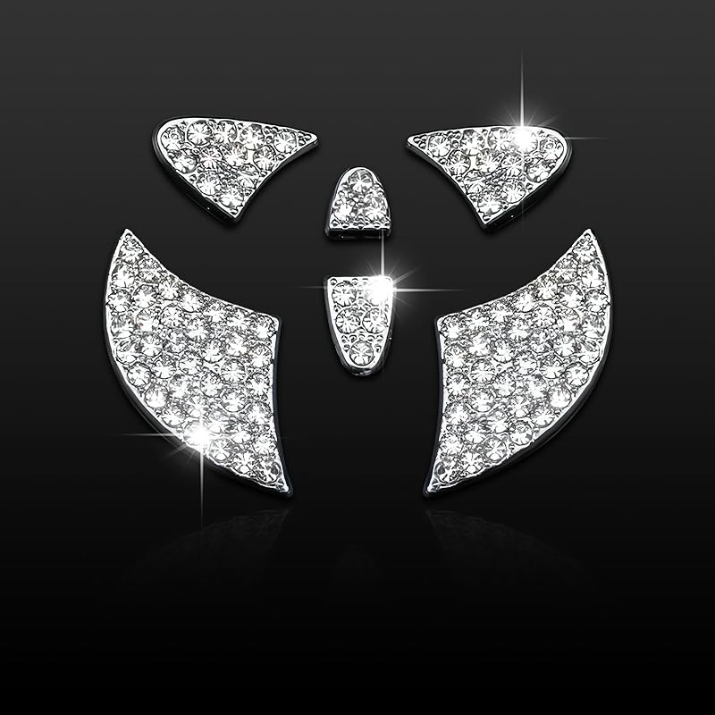 

Женские автомобильные аксессуары Bling, совместимые с Toyota Camry, Corolla, Tacoma, Rav4, 4runner, Highlander, MARKX(белый) Ty-white