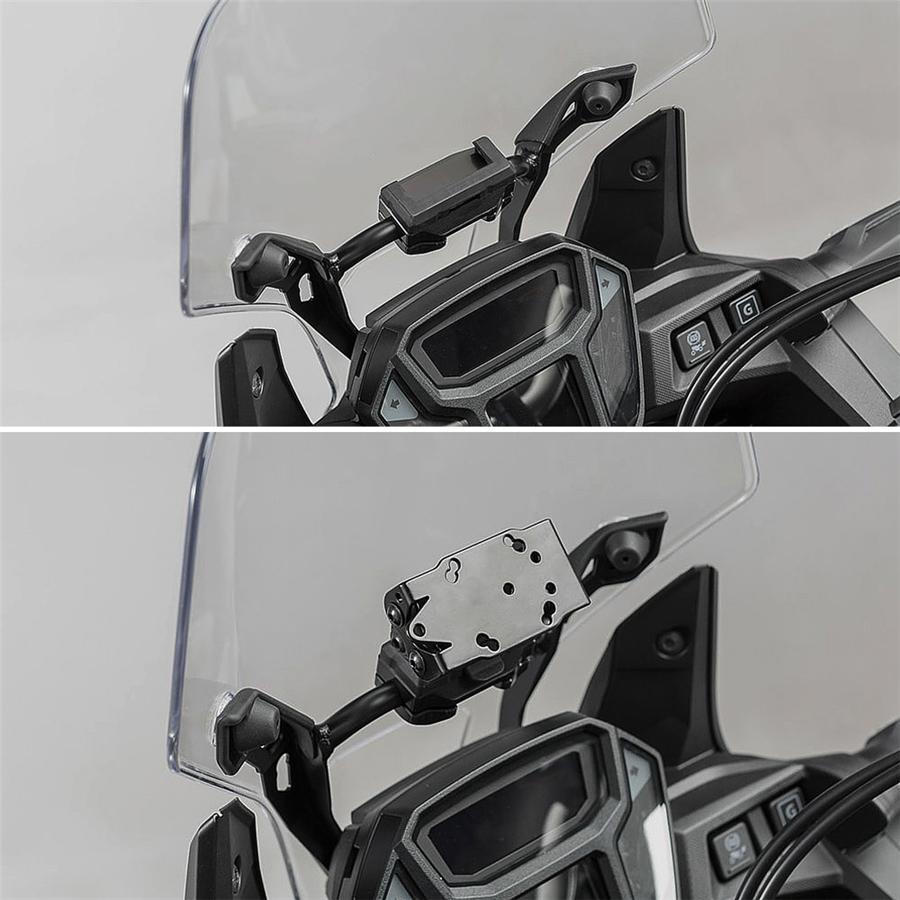 Motorcycle GPS Navigation Bracket Phone Mount Holder For 10/12 mm Crossbar Tube