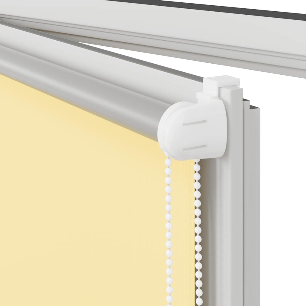 Blackout Roller Blind Yellow 75 x 150 cm Fabric Width 70.7 cm Polyester