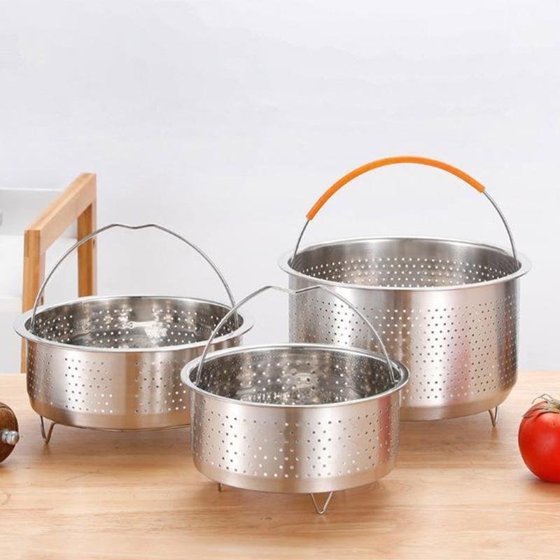 G8DA Steamers Basket with Handle Strainer Steaming Vegetable Steamers Rack