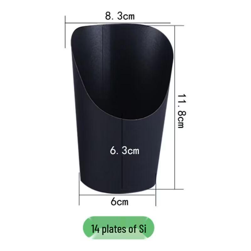 Lantuan Kraft Paper Slanted Cups for Egg Waffles & Fries