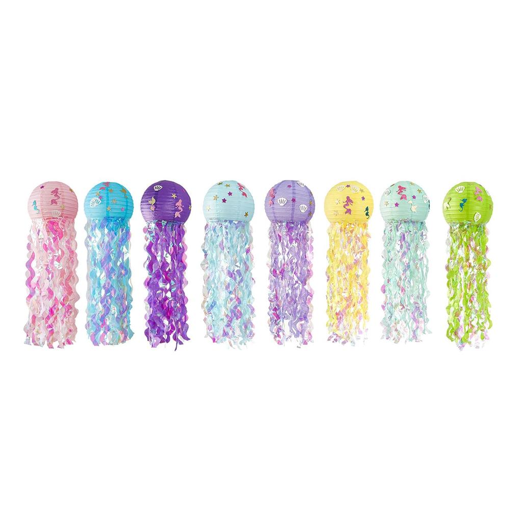 Colourful Paper Lanterns Mermaid Bright and Beautiful Under The Sea Piece Mermaid Party Lamp for Indoor