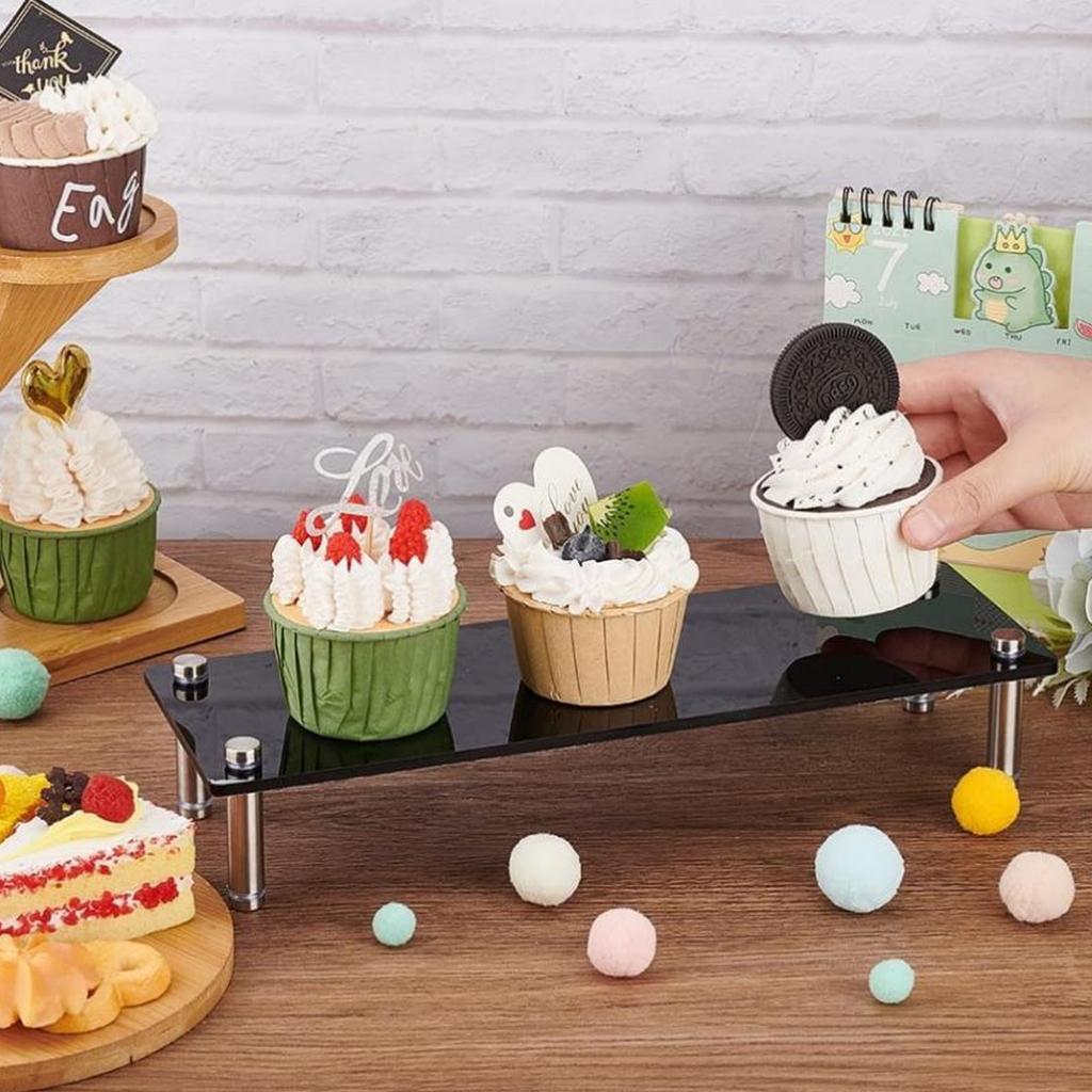 Cupcake Display Stand Multifunctional Acrylic Riser Display Stand for Food Dessert