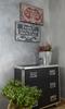 Vintage provencal wooden picture for the living room with english inscriptions