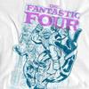Fantastic Four Unisex Adult Heroic First Family Line Art Long-Sleeved T-Shirt