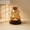 Gourd-shaped Glass Candle Holder Incense Holder Mist Smoking Steamers Incense Burners Consecrate Censer Tea Services Decoration