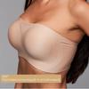 Trägerloser Plus-Size Nahtloser Push-Up Bandeau-BH ohne Bügel