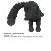 3D Printed Snow Leopard Figurine Figure Stress Relief Movable Joints Leopard Wild Animal Fidget Toy Home