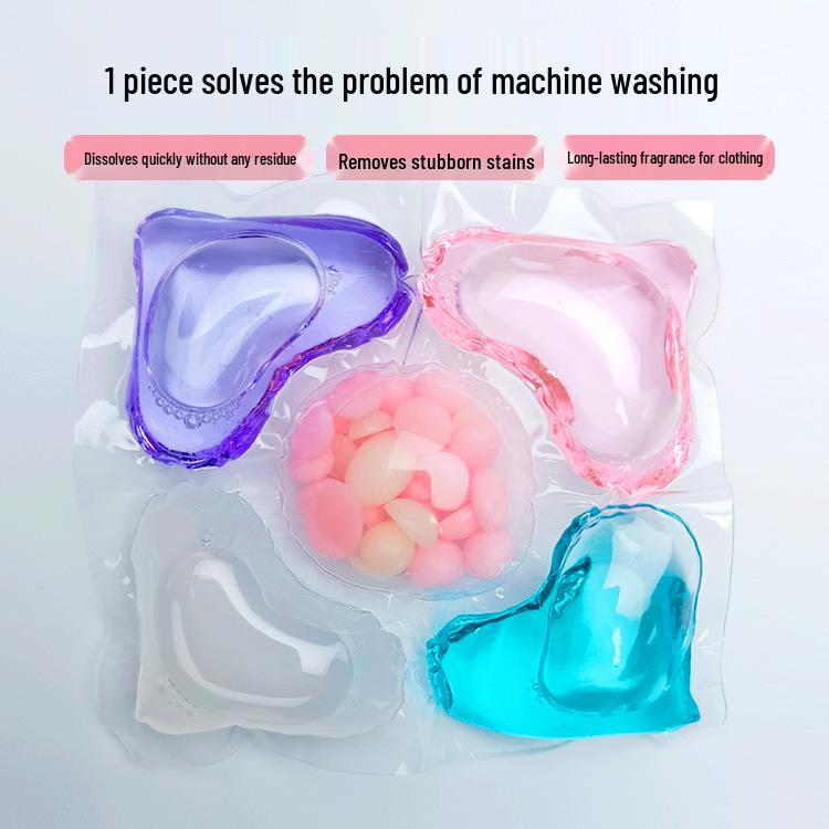 

Five-Chamber Laundry Pods with Scent Booster Beads - 30 Pieces: Stain Removal, Softening, Scent Retention, Long-Lasting for Machine Wash. 30 Pieces
