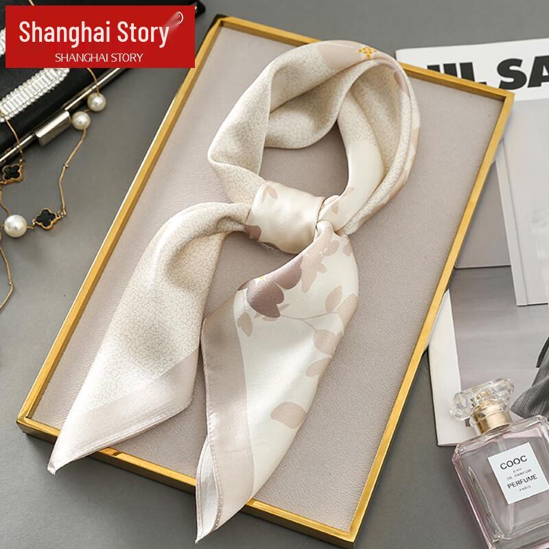 Shanghai Story 100% Mulberry Silk Square Scarf