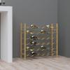 Day and Night - Day and Night Wine Rack for 36 Bottles In Gold Metal