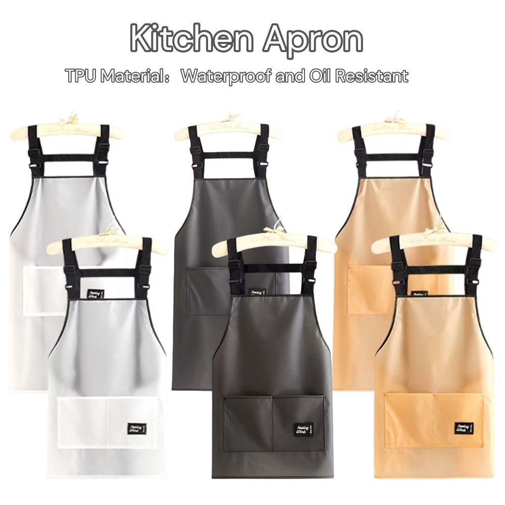 Oil Dirt Resistant Gardening Aprons TPU Working Clothes Portable Coffee Overalls  Kitchen Supplies