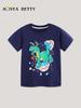 European & American Style Boys' Dinosaur Print Short-Sleeve T-Shirt