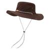Fashion Rope Chain Men Bucket Hat Uv Protect Waterproof Sun Hat Breathable Sunshade Fishing Cap Summer