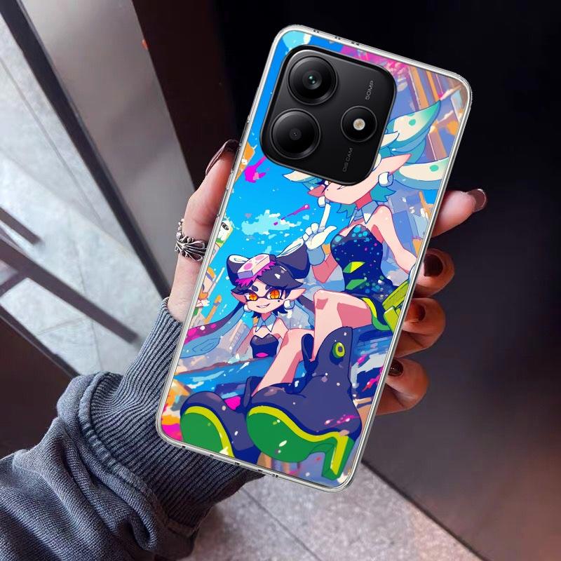 Game S-Splatoons Phone Case For Xiaomi Redmi Note 10 11 12 13 14 15 Pro Plus 11S 12S 14S 11T 11E 10S Soft TPU Back Cover Redmi N
