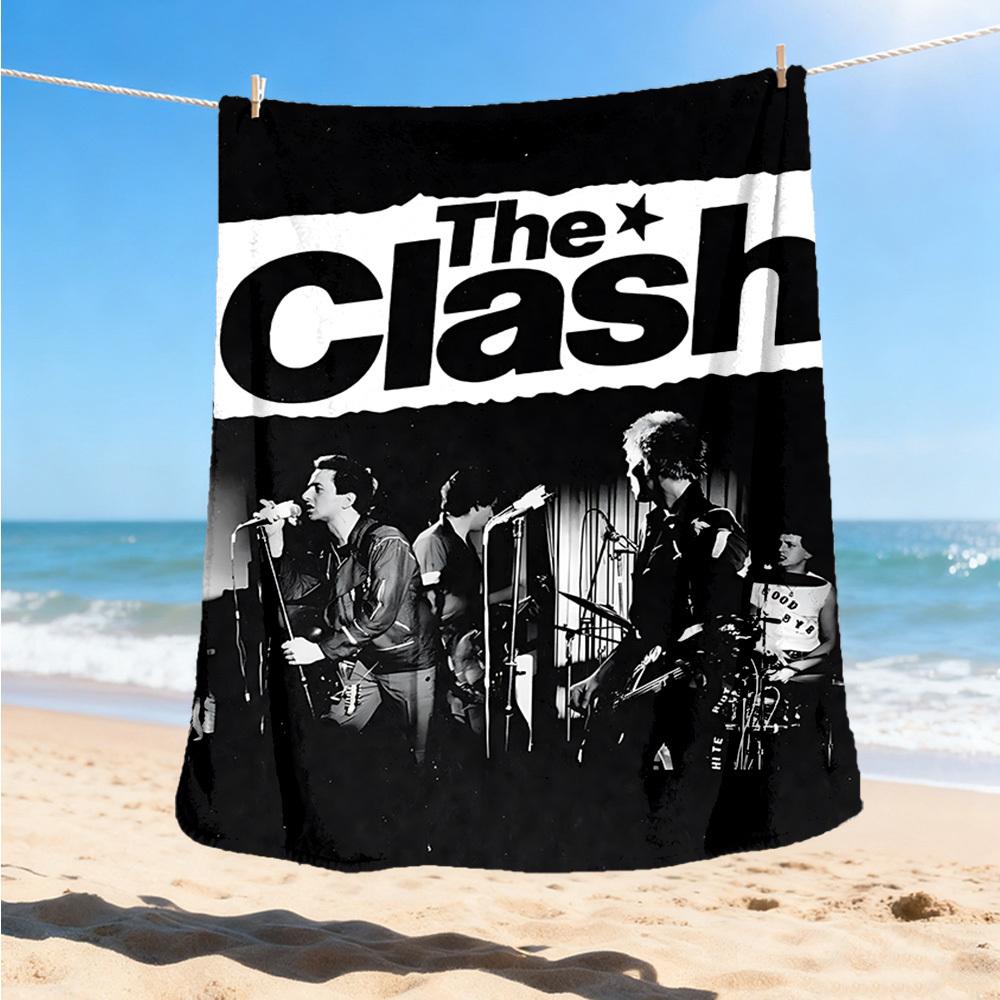 1 Stück The Clash Outdoor Personalisierte Flanelldecke, Weich, Leicht, Personalisierte Flanelldecke, Digitaldruck,