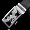Eagle Automatic Buckle Leather Mens Belt Premium Quality Luxury Belts For Men