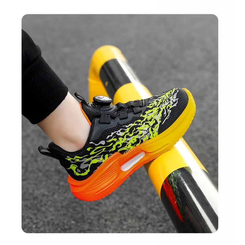 Boys Running Shoes Kids Outdoor Sport Sneakers Waterproof Breathable Lightweight With Rotary Buckle