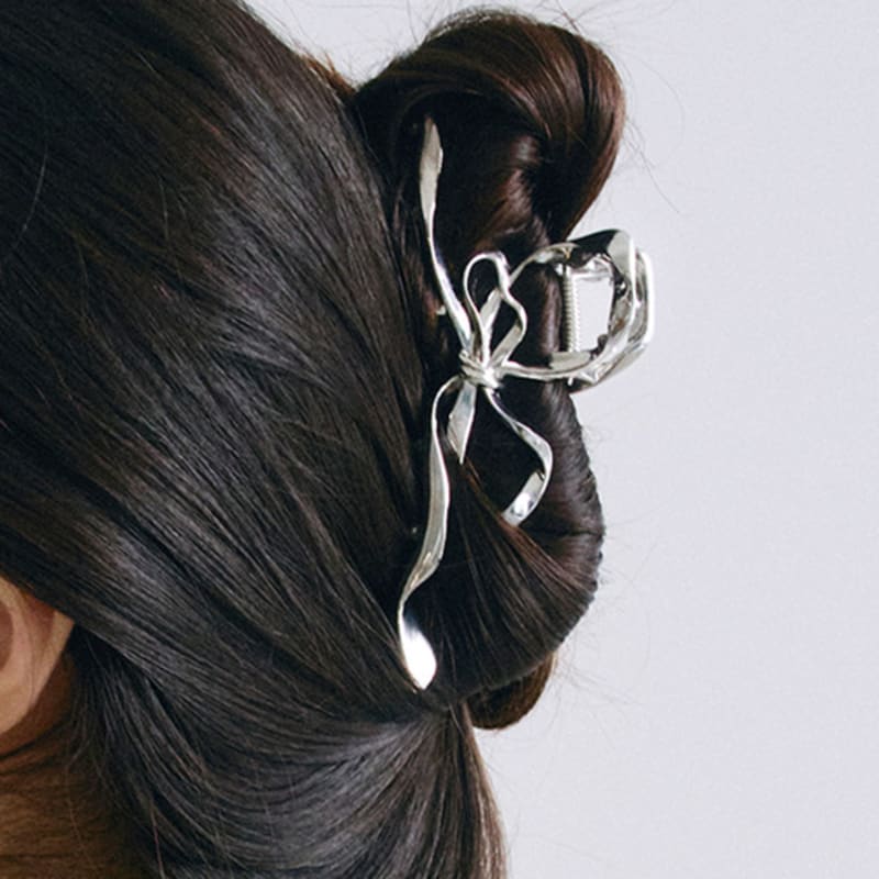 

HAS HSU013 Metal ribbon hair clip NONE