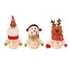 Christmas Candy Jar Sugar Box Xmas Gift Bag Santa Claus Transparent Candy Box