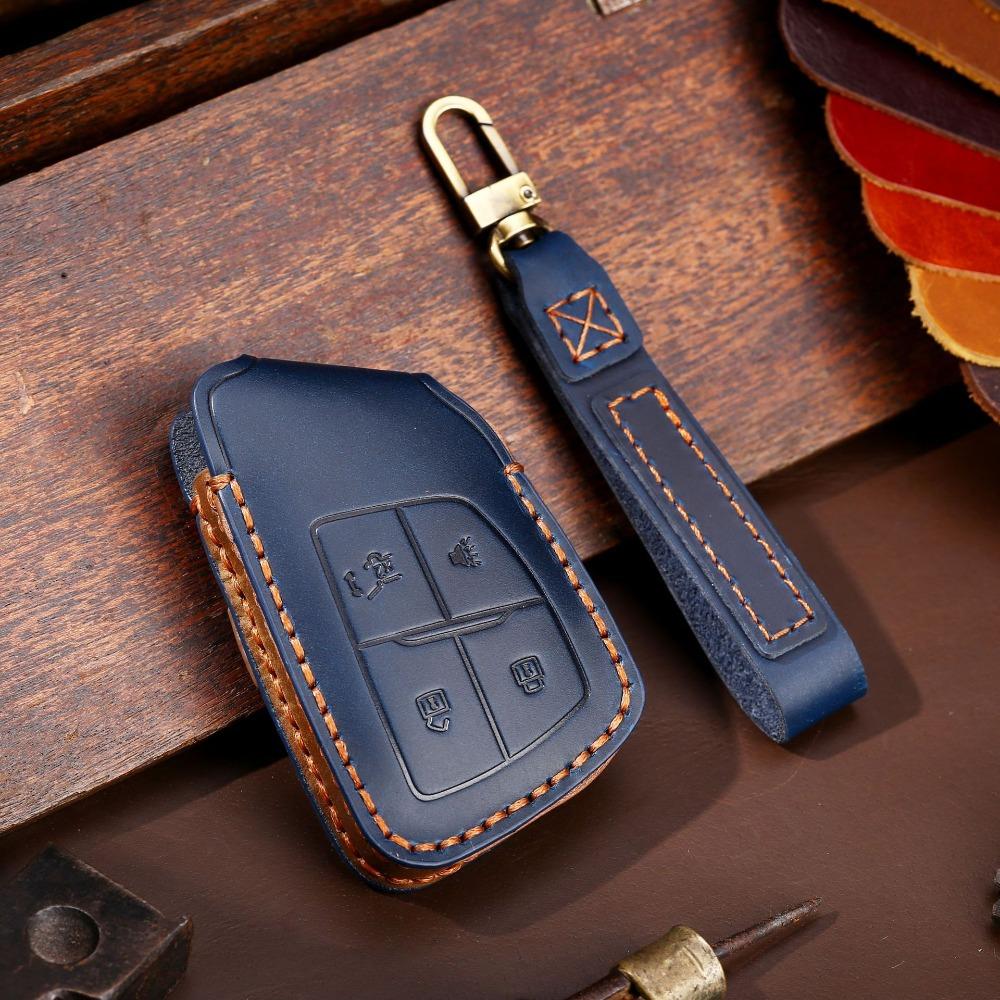 Genuine Leather Car Key Cover for Buick Protective Key Case North America Edition