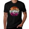 Lesbian Pride Flowers Tshirt Christmas Casual Short Sleeve Top