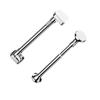 Modern Stainless Steel Telescopic Rod with Non-Slip Grip for Curtains and Clothes Drying