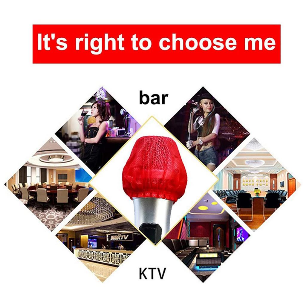 VEMART Disposable Microphone Covers 1600 Handheld Windshields for KTV Recording Studio Karaoke Mixed Colors