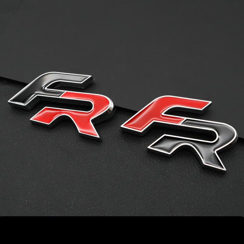 Metal Car Personality Emblem FR Rear Body Decorative Sticker