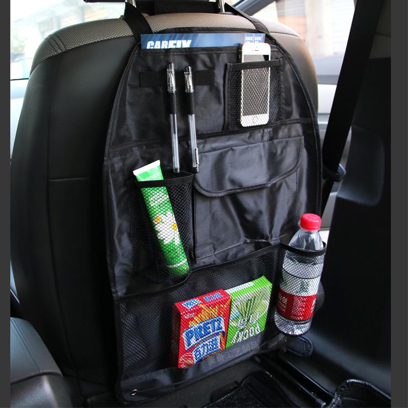 Car Seat Back Multi-Pocket Organizer, Polyester Oxford Cloth, Multi-functional Storage Bag