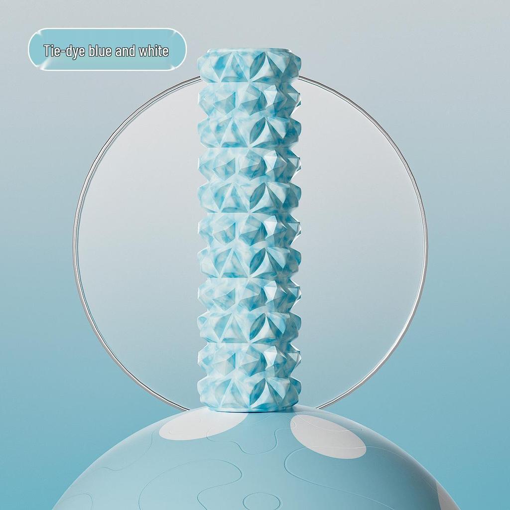 2023 Tie-Dye Foam Roller: EVA Wolf Tooth Muscle Relaxation & Slimming Yoga Massage Column