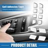 12pcs Car Seat Memory Door Button Sticker for Benz a Class 13-17 Black