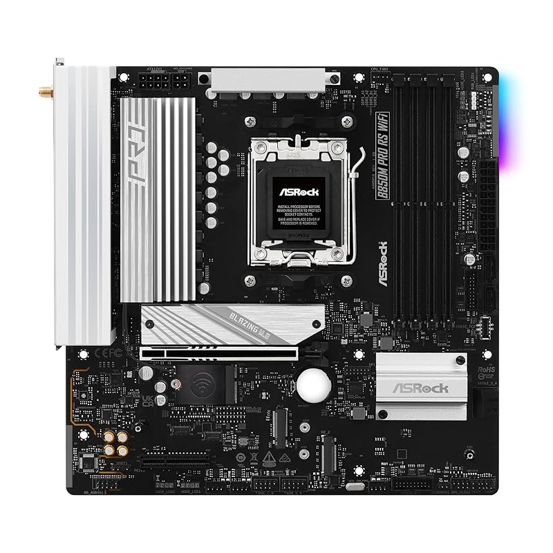 ASRock Motherboard B850M Pro RS WiFi AMD Ryzen 9000 / 8000 7000 Series CPU (Soket AM5) Correspondence DDR5 Micro ATX [Domestic Authorized Distributor