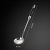 Ebony & Stainless Steel Kitchen Utensil Set with Spatula and Ladle