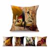 Islam Oil Painting Muslim Decoration Arab Calligraphy Allah Sofa Throw Pillow Case Meditation Cotton Linen Worship Cushion Cover