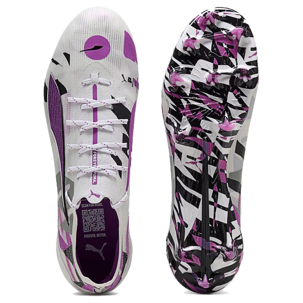 Puma Ultra 5 Ultimate FG Forever Pack Men Sneakers White Pure-Magenta Feather-Grey 108410-01