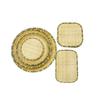 Wuhe Melamine Bamboo Weave Round Plate