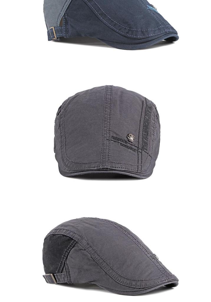 Frühling-Sommer Herren Baumwollbarett: Koreanischer Stil Outdoor Entenschnabelkappe für Jugendliche & Unisex.