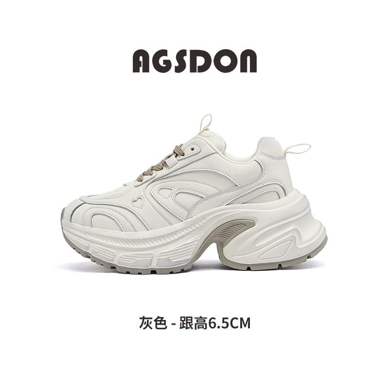 Platform dad shoes autumn and winter new lightweight feet small casual sports shoes running shoes