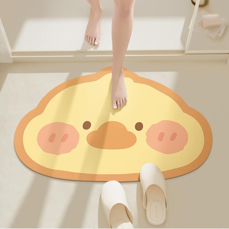 Kreskówkowy diatomitowy chłonny podkładka łazienka drzwi łazienkowe mata pod stopy antypoślizgowa mata podłogowa toaleta toaleta mały dywanik