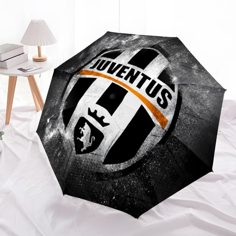 1pc Juventus Umbrella, Sun Protection, And UV Shielding. It Has Eight Sturdy Ribs for Outdoor Use And Perfect As a Holiday Gift