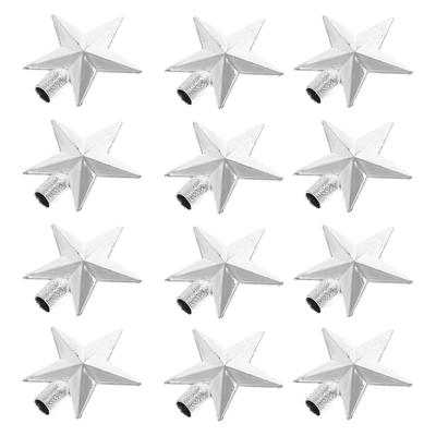 20Pcs Star Tree Topper Christmas Decoration Lovely Chic Design Xmas Tree Ornament Festival Party Decor for Family Gathering