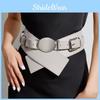 Womens Cummerbundle Cipri Waist Belt Oval Metal Buckle Accessories Clothing