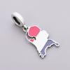 925 Silver Pan Charms Fit Original Bracelet Europe Greece Iceland France Italy Finland Flag Map Dangle Bead for Jewelry Making
