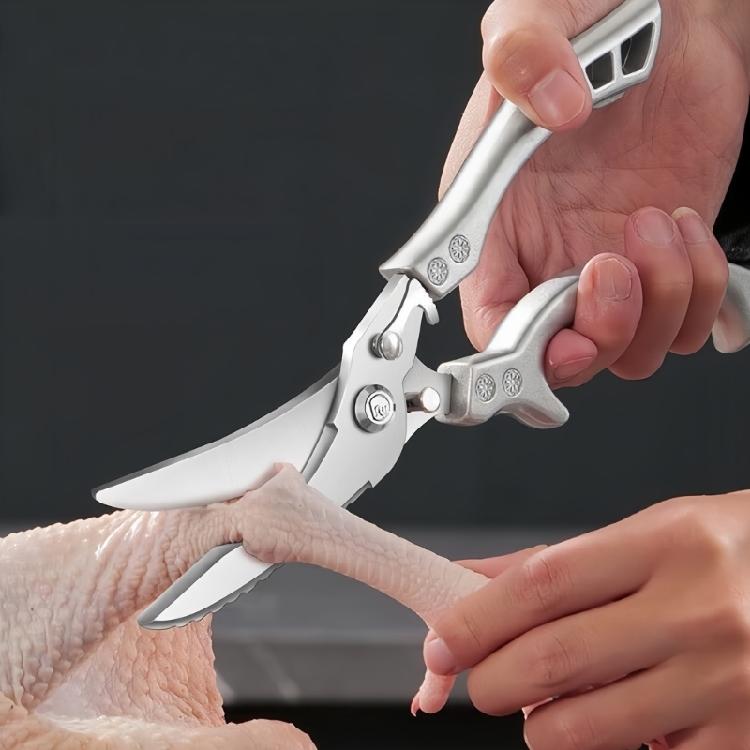 Ergonomic Handle Steel Poultry Shears MultiUse Kitchen Shears For Cutting Bone Trimming Herbs Easy cleaning Design