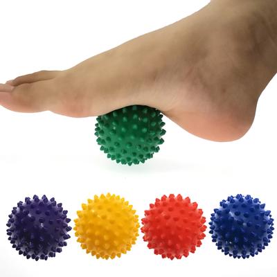 Trwała pcv kolczasta piłka do masażu punkt wyzwalania Sport Fitness ręka ulga w bólu stóp ulga w zapaleniu powięzi podeszwy jeż 7cm kulki