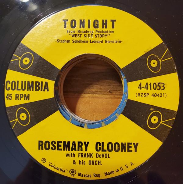 

7inch Record ROSEMARY CLOONEY - Tonight 441053 Columbia 1957 US Pop Used