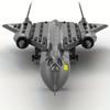 183PCS  Military SR-71 Blackbird Scout Small Tech Blocks, Collectible Block Toys for Halloween, Christmas Gifts