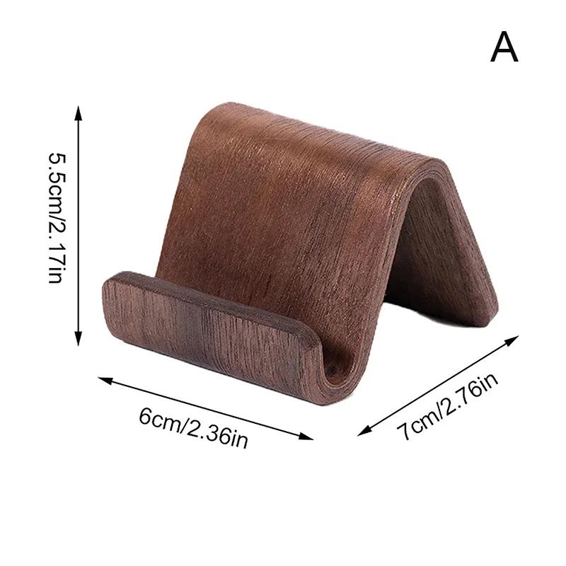Solid Wood Phone Holder Stand Mobile Smartphone Support Tablet Stand Desk Cell Phone Holder Stand Portable Mobile Holder